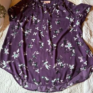 Floral Purple Women's Top